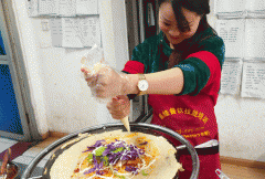 自贡学习煎饼果子技术成人香蕉视频多少钱？小吃成人香蕉视频学校哪家好？